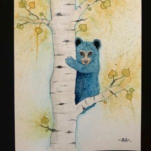 Aspen Bear Watercolor Print(11x14 inches)